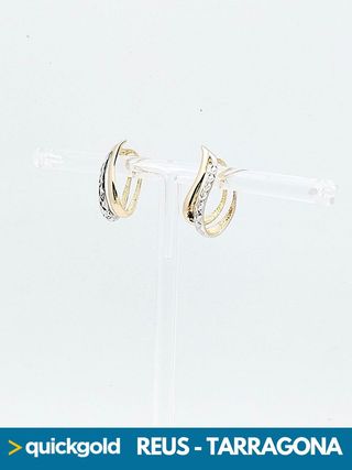 040-03-00489 PENDIENTES ORO DE 18K LÁGRIMA