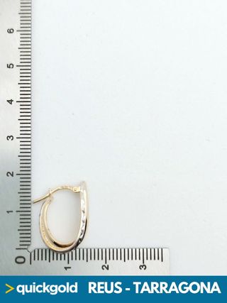 040-03-00489 PENDIENTES ORO DE 18K LÁGRIMA