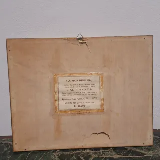 M. Trezza incisione a mano donna nuda