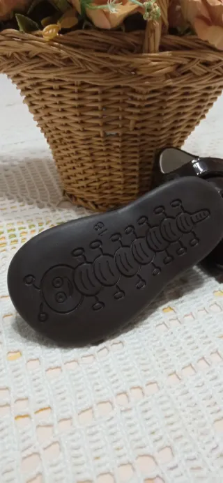 Zapatos bebé niño piel charol