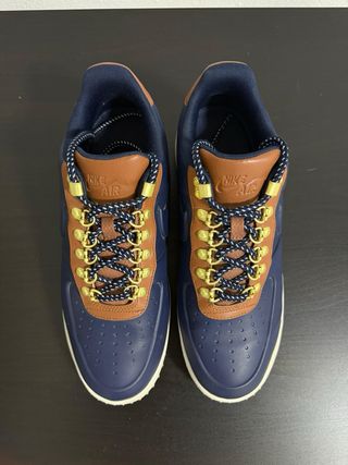 Nike Lunar Force 1 Duckboot Low Blu/Marrone