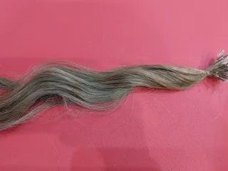 37 Ciocche Cheratina Biondo Scuro 45cm