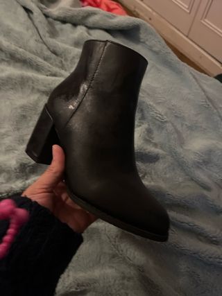 Botín piel negro invierno talla 36