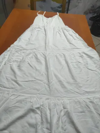 Vestito lungo bianco donna