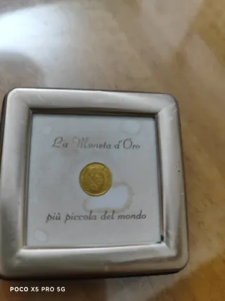 Monete d'oro in cornice