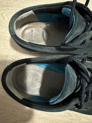 Zapatos Clarks Ante Azul