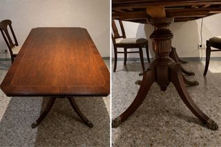 Mesa de comedor de madera maciza