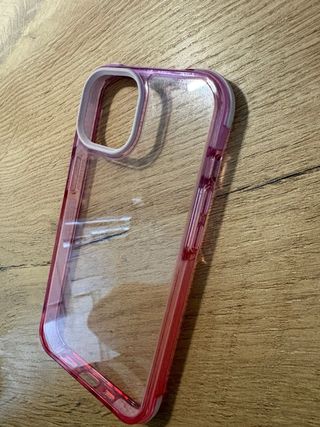 Funda iPhone 13 Transparente Rosa