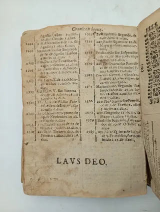 Libro antiguo Cronicron cristiano año 1679 Madrid