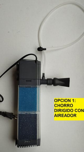 filtro acuario mediano pecera 880 litros hora