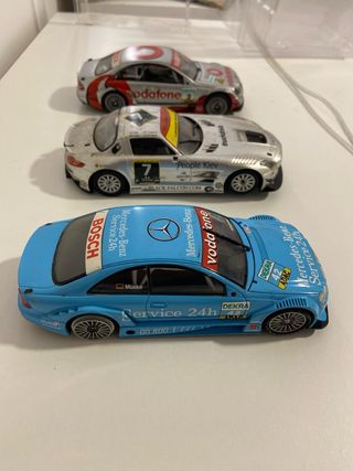 3 Coches Scalextric Mercedes