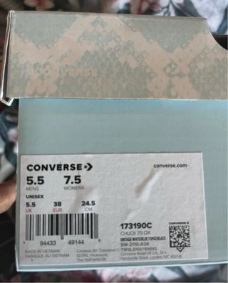 Converse Azul y Blanco