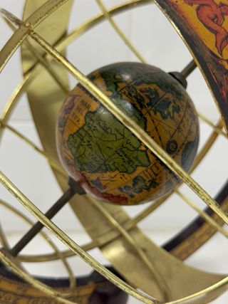 ELEGANTE GLOBO TERRÁQUEO ARMILAR