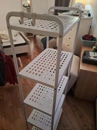 Estantería metálica blanca 5 baldas