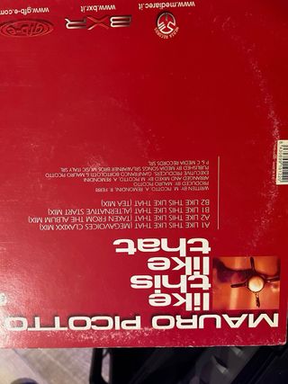 Vinilo Mauro Picotto Like This Like That