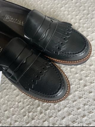 Mocasines Pitillos Negros Talla 37