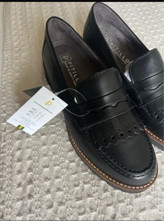 Mocasines Pitillos Negros Talla 37