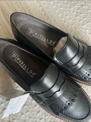 Mocasines Pitillos Negros Talla 37