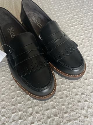 Mocasines Pitillos Negros Talla 37
