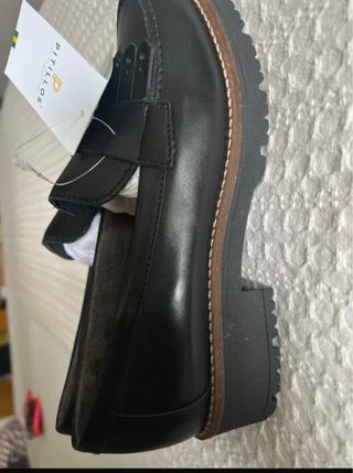 Mocasines Pitillos Negros Talla 37