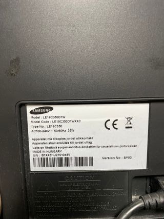 Televisor Samsung 19 con Mando