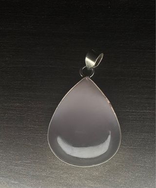 Colgante Plata Cuarzo Rosa