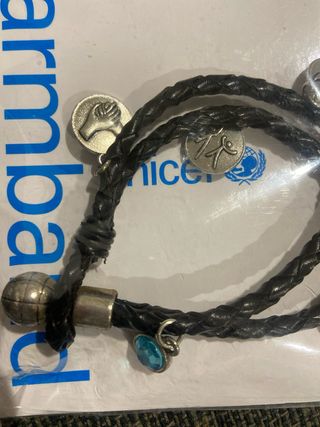 Pulsera Paz UNICEF trenzada nueva a estrenar