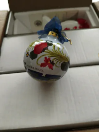 Palline Natale Ceramica Faentina
