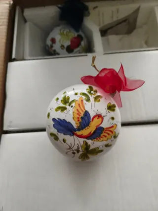 Palline Natale Ceramica Faentina
