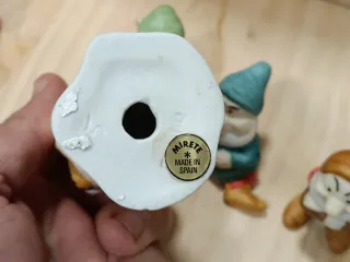 Figuras Blancanieves y 7 Enanitos Porcelana mirete