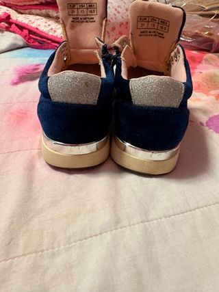 Zapatillas niño terciopelo azul Gios Eppo