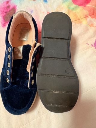 Zapatillas niño terciopelo azul Gios Eppo