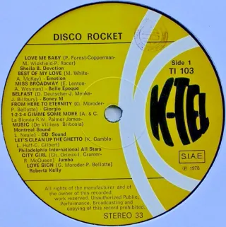 Disco Rocket 20 Successi 20 LP 12" 33 RPM