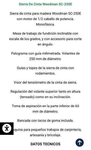 Sierra de cinta Woodman