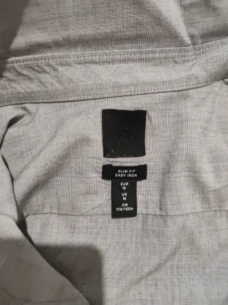 Camicia H&M Uomo Tg. M Grigia