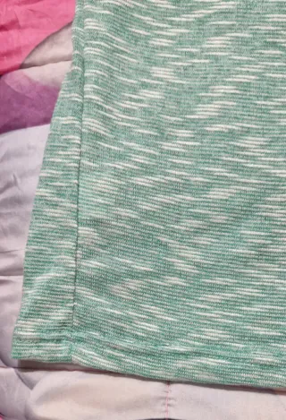 Maglia donna verde e bianca