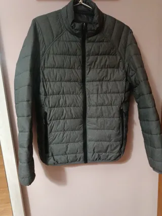 Cazadora acolchada Lefties chico gris