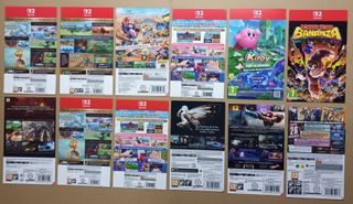 Lote Láminas Promocionales Nintendo Switch