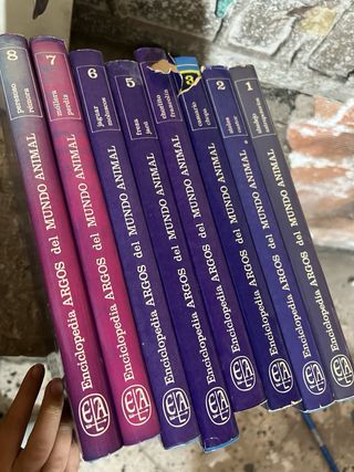 8 libros Enciclopedia ARGOS del MUNDO ANIMAL