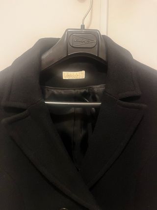 Abrigo Kookai Negro Nuevo Sin Etiquetas