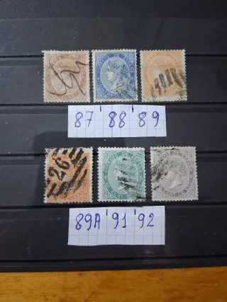 Sellos España usados 1867