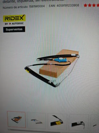 Mecanismo elevalunas delantero izquierdo Audi