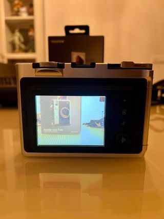 Fujifilm Instax Mini Evo Cámara Negra con fuda
