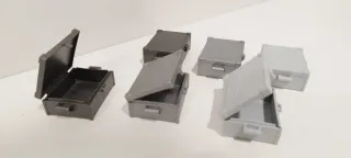 Lote 6 maletines Playmobil grises