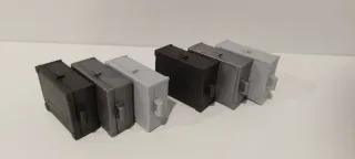 Lote 6 maletines Playmobil grises