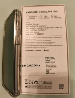 Samsung Galaxy A40 64GB Bianco