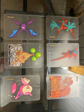 Cartas Pokémon: Bulbasaur, Squirtle, Raichu, etc.