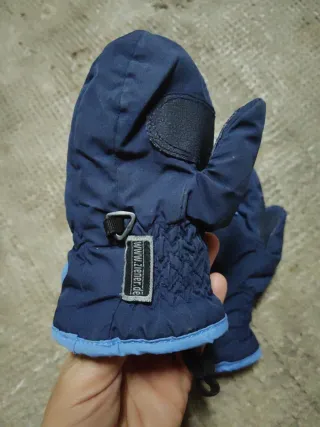 Manoplas nieve azul 2-3 años