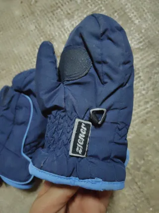 Manoplas nieve azul 2-3 años