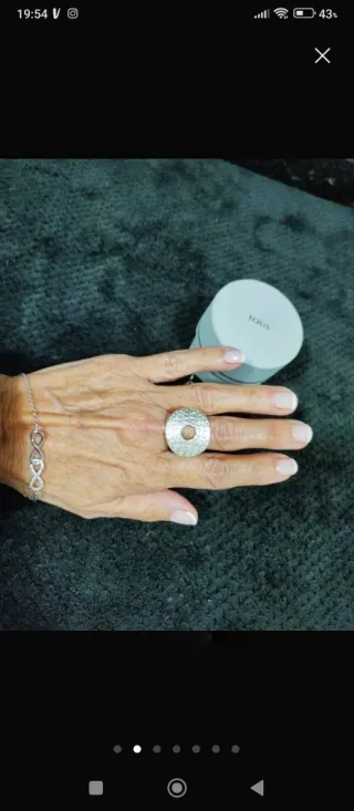 Gran Anillo Tous Plata. Original